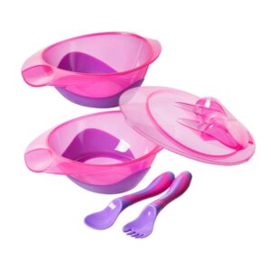 Nuby Feeding Bowl with Travel Lid and Cutlery