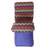 Red KiteFleece Lined Cosytoes Purple Zigzag