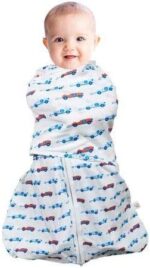 clevamama swaddle bag 2 in 1 blue 0 3 mths