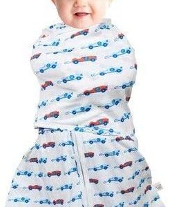 clevamama swaddle bag 2 in 1 blue 0 3 mths