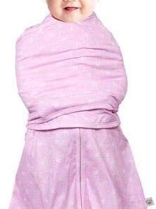 clevamama swaddle bag 2 in 1 pink 0 3 mths