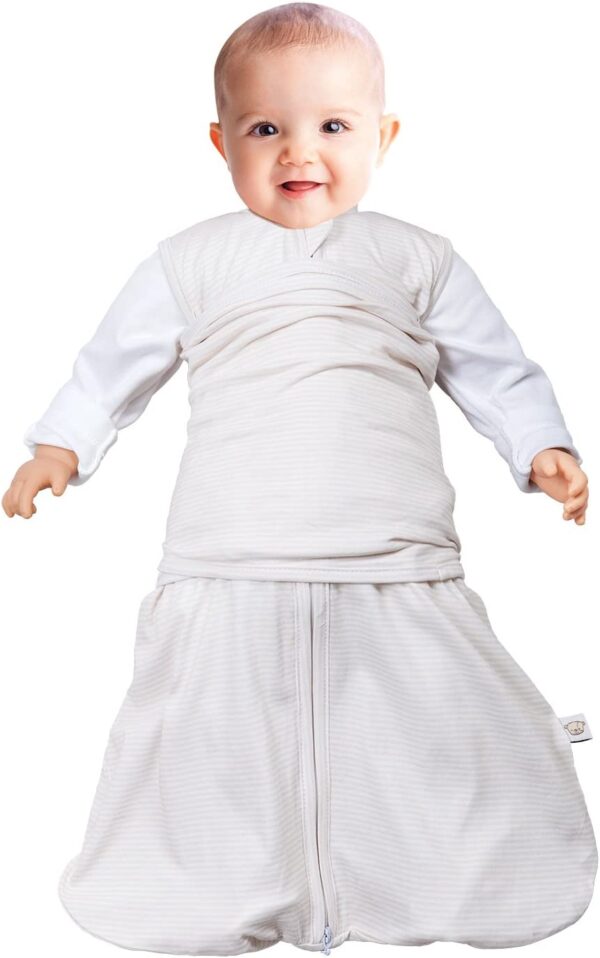 clevamama swaddle bag 2 in 1 cream 0 3 mths