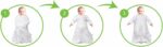 clevamama swaddle bag 2 in 1 cream 0 3 mths