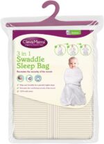 clevamama swaddle bag 2 in 1 cream 0 3 mths