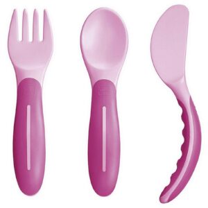 MAM Baby Cutlery Pink