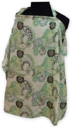 palm & pond breastfeeding cover with boning celadon paisley various sizes