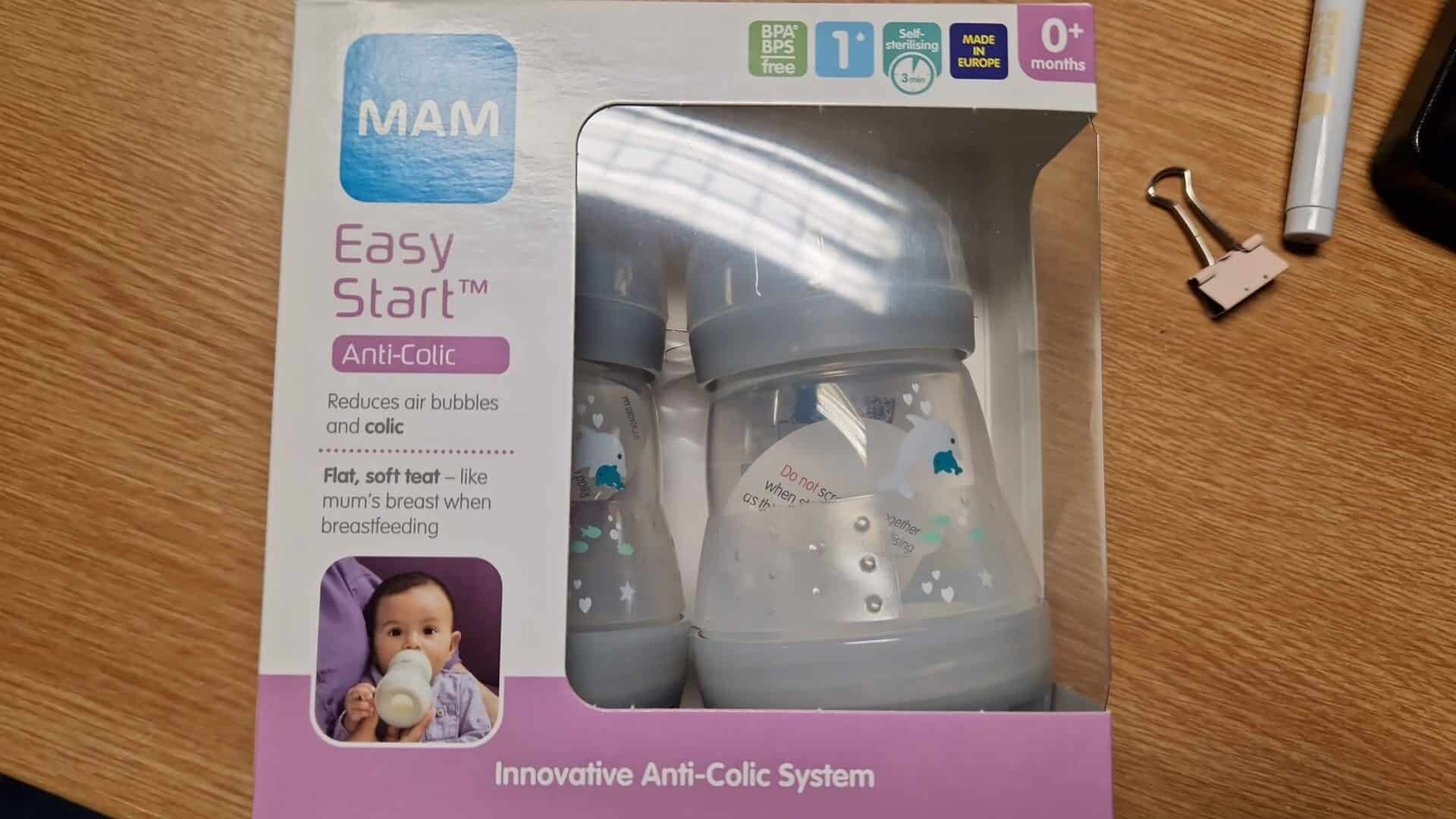 MAM Easy Start Bottle 160ml Grey 2 Pack