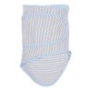 miracleblanket baby swaddle blue chevron