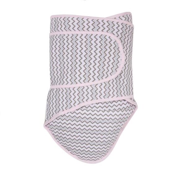 miracleblanket baby swaddle pink chevron