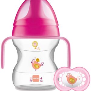 MAM Learn to Drink Cup 190ml with Handles and Soother
