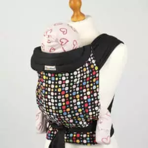 Bright Multi Coloured Spots Mei Tai Soft Baby Sling
