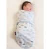 clevamama swaddle to sleep blue