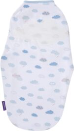 clevamama swaddle to sleep blue4