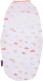 clevamama swaddle to sleep coral1