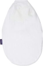 clevamama swaddle to sleep white1