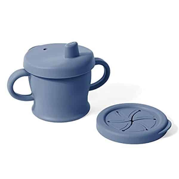 haakaa silicone sip n snack toddler cup