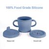haakaa silicone sip n snack toddler cup