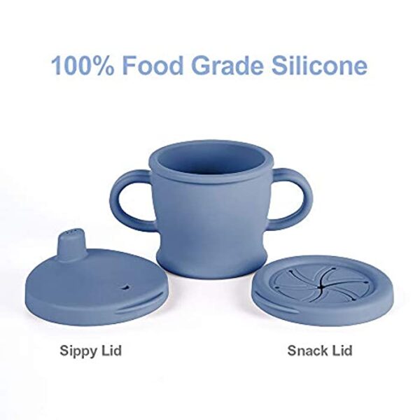 haakaa silicone sip n snack toddler cup