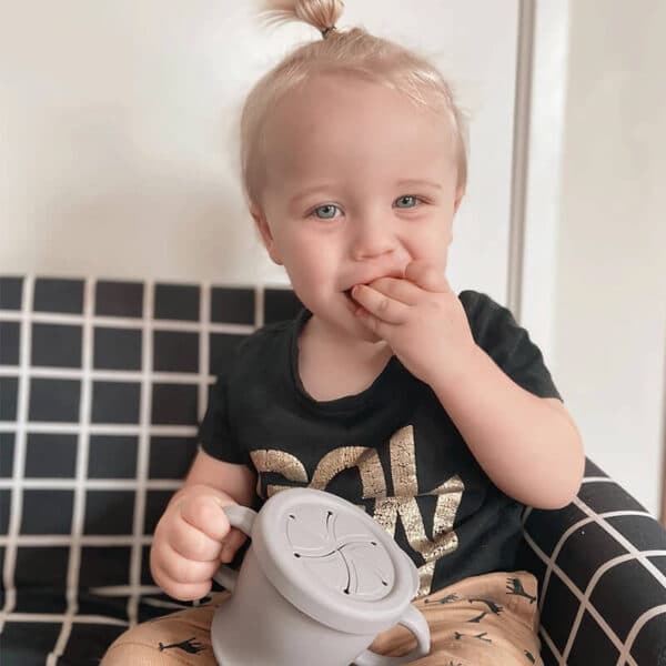 haakaa silicone sip n snack toddler cup