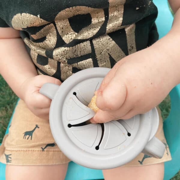 haakaa silicone sip n snack toddler cup