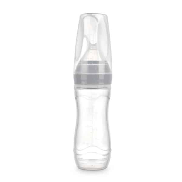 haakaa silicone baby food dispensing spoon grey
