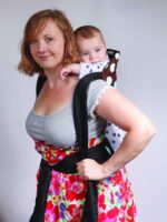 palm and pond mei tai baby sling chocolate spots