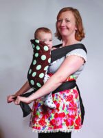palm and pond mei tai baby sling chocolate spots