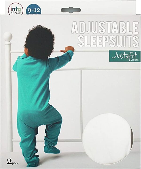 infasense justafit adjustable baby sleepsuits