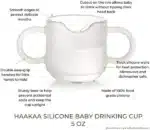 haakaa silicone baby drinking cup