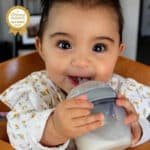 haakaa silicone baby bottle peach