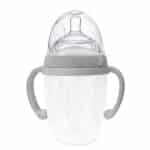 haakaa silicone baby bottle peach