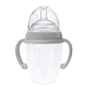 haakaa silicone baby bottle peach
