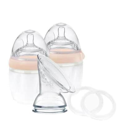 haakaa silicone pump and bottle pack
