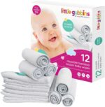 little gubbins reusable bamboo cotton baby wipes 12 pack