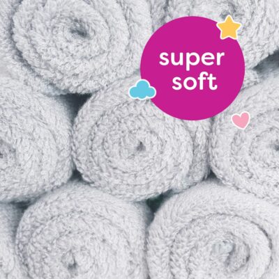 little gubbins reusable bamboo cotton baby wipes 12 pack