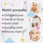little gubbins reusable bamboo cotton baby wipes 12 pack