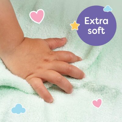 little gubbins super soft & reusable bamboo baby washcloths 6 pack