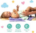 little gubbins super soft & reusable bamboo baby washcloths 6 pack