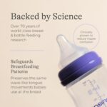 lansinoh naturalwave anti colic baby bottle teats fast flow 2 pack