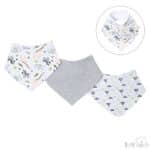 boys 3 pack bandana bibs – zebra